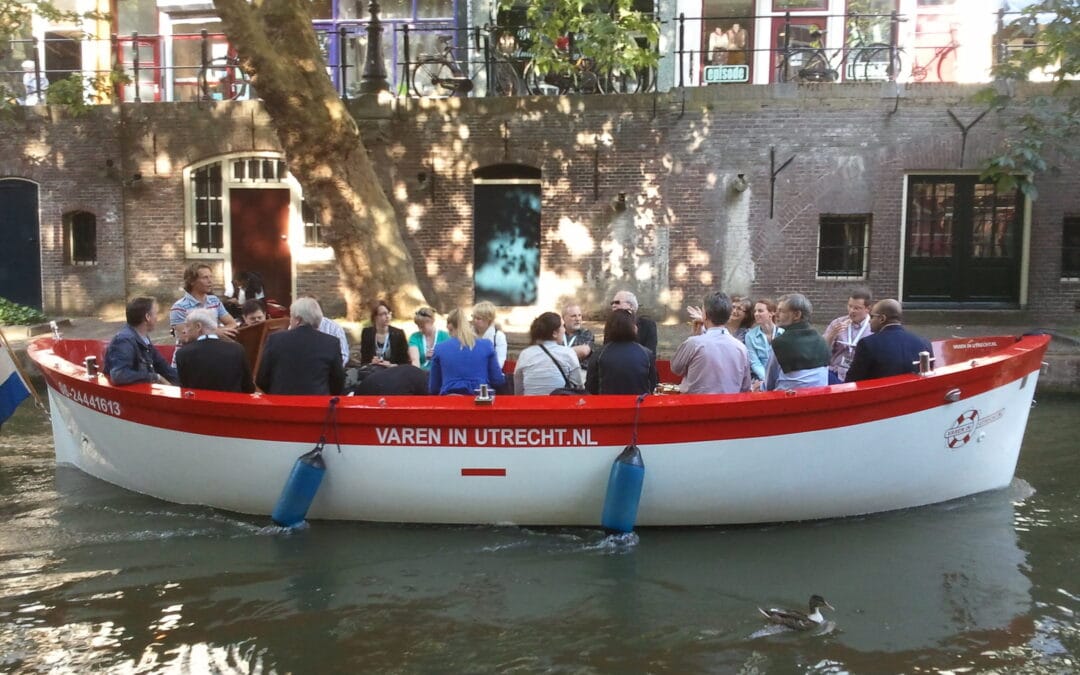 Company outing on the water in Utrecht